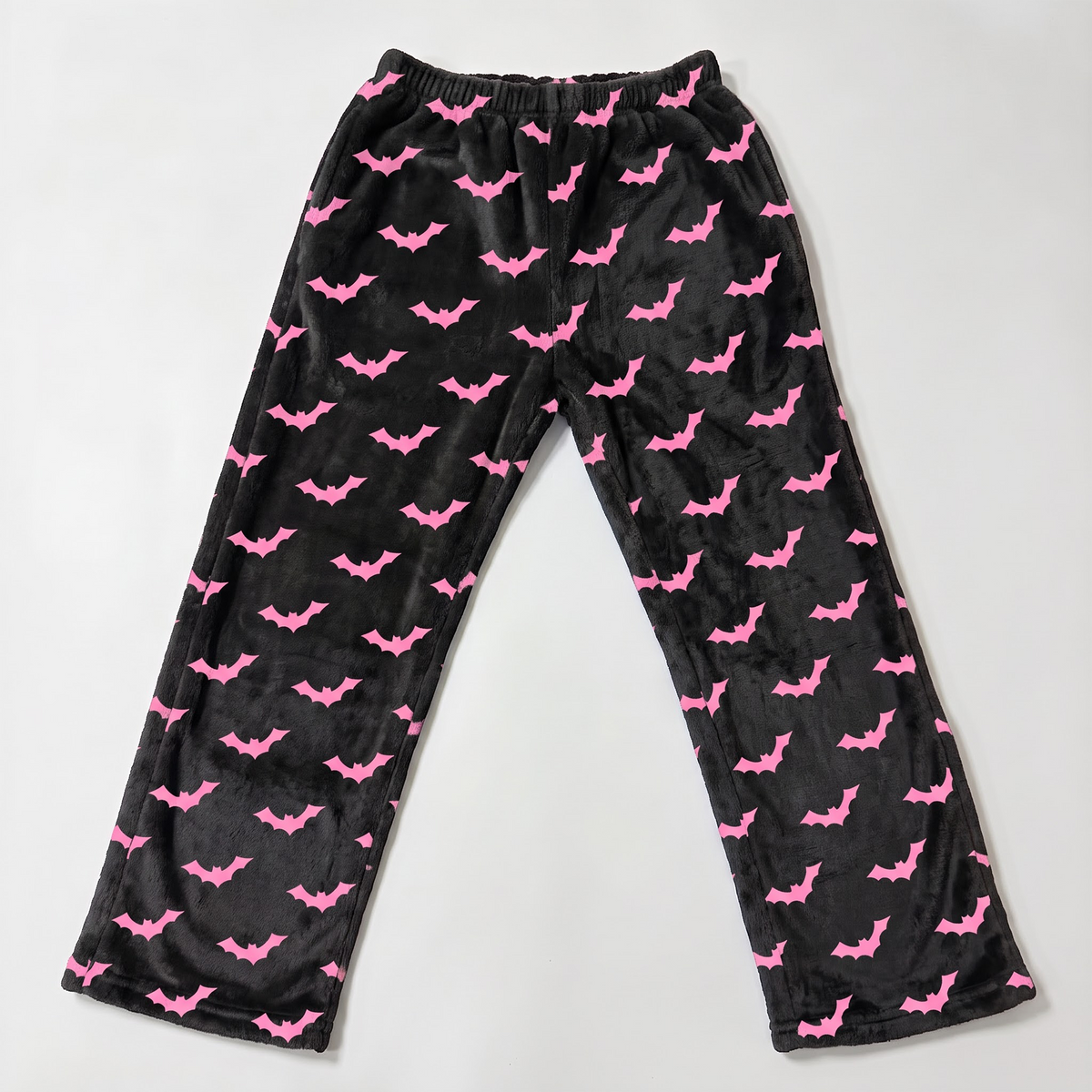 Pink Spider Web Flannel Pajama Pants, Hot Pink Halloween Lounge Pants, Soft Cotton Sleep Pants, Cute Fall Gift for Bestie