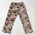 Pink Camo Flannel Pajama Pants, Y2K Camouflage Lounge Pants, Soft Cotton Sleep Pants, Cute Birthday Gift for Bestie